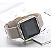For Fitbit Blaze Bands, bayite Accessory Leather Wristband for Fitbit Blaze Smart Watch, Small, Grey with Frame