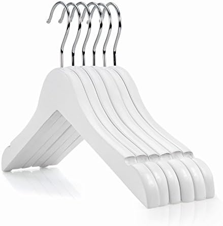 Hangerworldクローゼットのセット30 Kid Sホワイト木製クリップ トップコートハンガー30 Cm Wide For Hanging 赤ちゃん 幼児用clothing B003okjjd2 22 143円 人気海外一番 100 品質保証 全品送料無料 即日出荷 Sale開催中