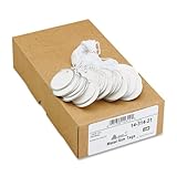 Avery White Metal Rim Tags, Strung, 1.5-Inch Diameter, Pack of 500 (14314)