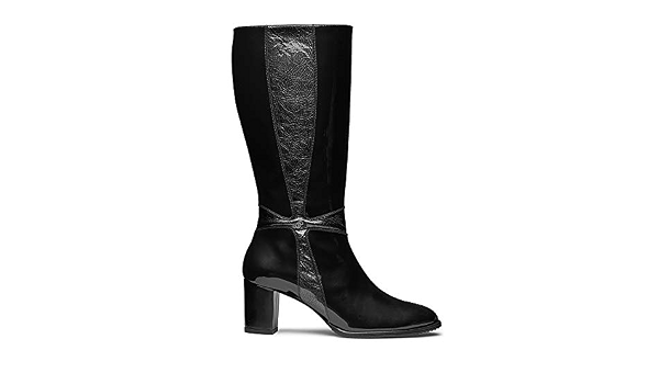 JEAN PIERRE Botas De Mujer Estilo Mosquetera Piel Tipo Charol (24.5, Negro)  : Amazon.com.mx: Ropa, Zapatos y Accesorios