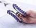 Prettyou 3.9 Inches Plastic Flower Claws Crystal Banana Hair Clip Hairgrips for Women Girls, Pack of 4