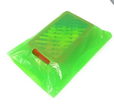 100 Pack 9" x 12" with 1.25 mil Thick Green Merchandise Plastic Glossy Retail Bags | Die Cut Handles | Perfect for Shopping, Party Favors, Birthdays, Children Parties | Color Green | 100% Recyclable