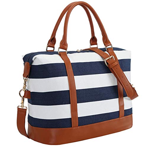 CAMTOP Women Ladies Weekender Travel Bag Canvas Overnight Carry-on