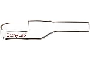 StonyLab Glass Weighing Funnel, Borosilicate Glass Transfer Funnel with Pouring Neck for Sample Transfer Laboratory Research