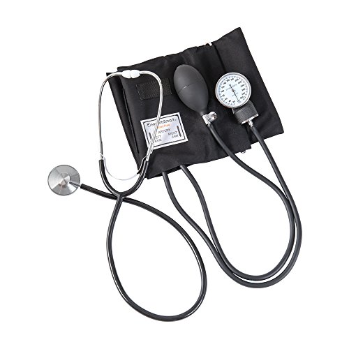 HealthSmart Home Blood Pressure Kit with Manual Sphygmomanometer, Stethoscope and Carrying Case