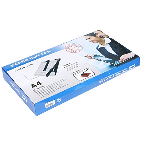 [US Stock]Black Steel Heavy Duty Professional Office Home A4 Paper Desk Tops Paper Cutter Trimmer Scrap Machine (Type4) - Thumbnail 6