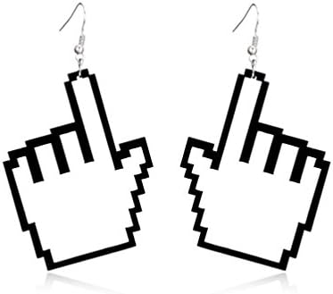 Earring for Women ,kaifongfu Women Punk Maid Creative Earring Asymmetric Fashion Jewelry Accessories for Bar Party (C)