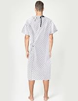 Unisex Patient Hospital Gown Long Length Wrap Around Style Comfortable UK Pack 4 view 7