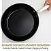 HOMICHEF 11 Inch Frying Pan - Nonstick, Induction Compatible, Nickel Free Stainless Steel Omelet Pan - PFOA Free