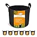 Sonice Set of 6 Pack 5 Gallons Grow Bags, Aeration Fabric Pots with Handlesthumb 4