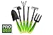 Pro Green 6 Piece Garden Tool Set | Includes Folding Chair Attractive Canvass Bag and Heavy duty Tools | Full Customer Warranty