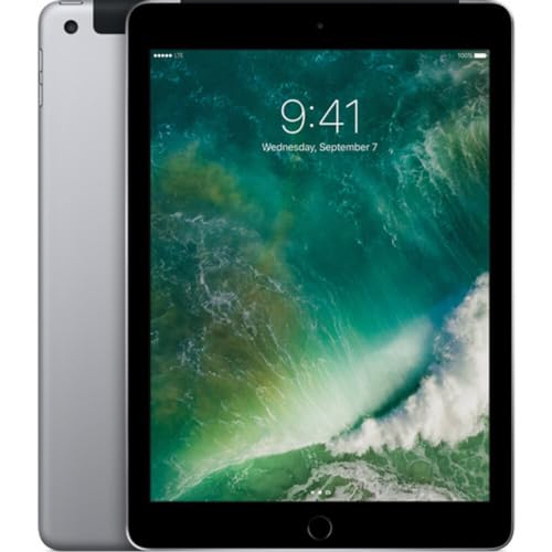 Apple 2017 iPad (9.7-inch, WiFi + Cellular, 32GB) - Space Gray (Renewed)