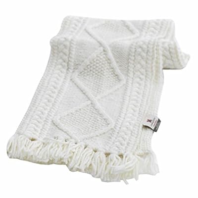 100% Irish Merino Wool Handknitted Aran Scarf by Carraig Donn 100% Irish Merino Wool Handknitted Aran Scarf by Carraig Donn