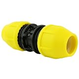 Underground IPS Yellow Poly Gas Pipe Coupler (1)