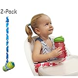 The Original Double Sided Cup/Bottle Strap. The Only Multipurpose Reversible & 2 Sided Sippy Cup Strap for High Chairs, Strollers, Bikes. Leash Secures Sports Bottles, Baby Bottles, Toys (Nautical)