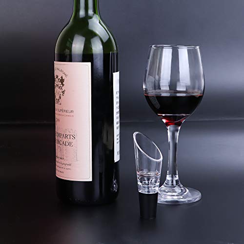 Beaverve Wine Aerator Pourer, 6 Pack Wine Air Aerator for Wine Bottle, Premium Aerating Decanter Spout, Wine Aerator Glass Wine Pourer Wine Spout for Wine and Beverage, Makes Your Wine Taste Better