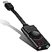 AFUNTA 2.0 USB External Sound Card Adapter Compatible Mac OS Linux PC Laptop Windows, AFUNTA Audio Adapter Cable, No Drivers Needed