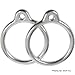 Swing Set Stuff Aluminum Round Trapeze Rings Pair with SSS Logo Sticker