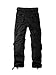OCHENTA Men's Military Cargo Pants, 8 Pockets Casual Work Combat Tactical Trousers #022 Black 34