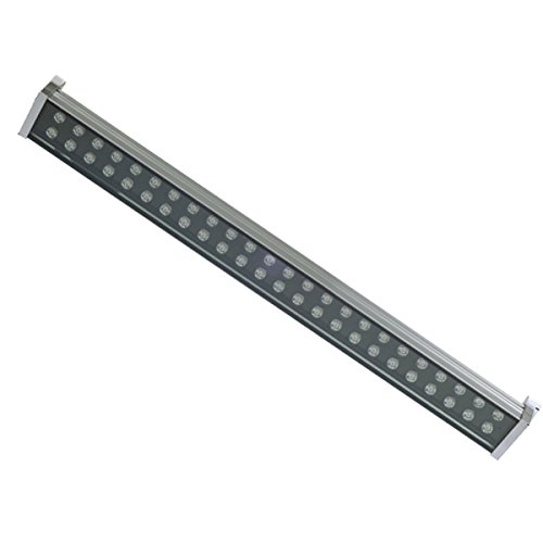 LUMINTURS 48W(39.4 inches) Outdoor LED Wall Wash Light Waterproof Flood Lamp Stainless Steel for Garden Bridge Hotel Pure White