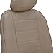 Motor Trend Premium Leatherette Car Seat Covers - Beige PU Leather