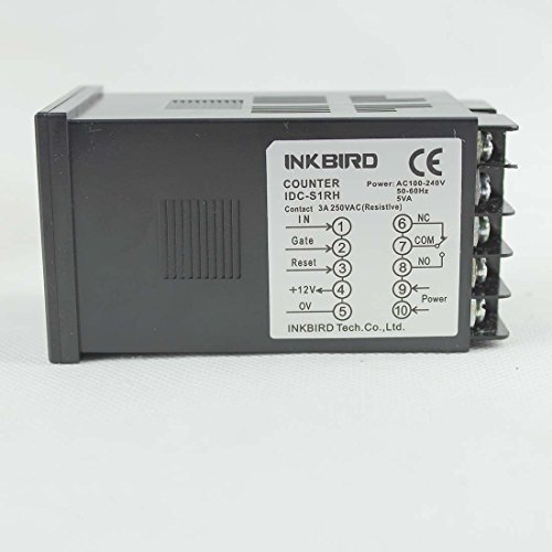 Inkbird Digital Preset Scale Counter Tact Switch Register 100-240V CE IDC-S1RH - Thumbnail 3