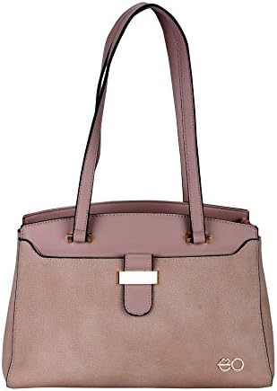 E2O Accessories Pink MATELLIC Lock EMBLLISHED Satchel Bag