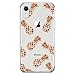 Coolwee for iPhone XR Case Rose Gold Pineapple Case Shiny Glitter Women Girls Men Foil Clear Design Plastic Hard Back Case Soft TPU Bumper Protective Case Cover for iPhone XR 6.1 inch Pineapple