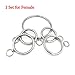 BDSM Bondage Kit Anklet Cuffs/Collar/Handcuffs with Removable Ring – Round Stainless Steel Fetish Slave Restraints Tools for Adult,1setforfemalethumb 4
