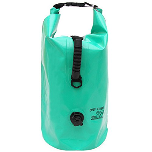 Creation Core 25L Dry Bag Duffle Gear Bag with Air Valve and Shoulder Strap for Floating Rafting Camping(Fruit Green)