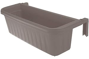 Apollo Exports International AP-30218DW 24" Adjustable Railing Planter, Driftwood