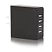ETvalley 36 Watt Multi-Port 4 Port USB Outlet Wall Charger High Speed for Apple iPhone iPod iPad Samsung Android Tablets and Others (Black)