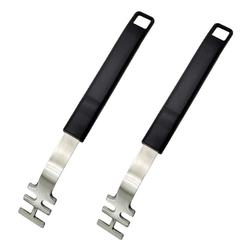 2Pcs Grate Lifter Tool Heat Resistant Grill Grate Lifter Anti Scald Cooking Grate Lifter Tool Bakeware Starter Charcoal BBQ Camping Charcoal Grill Hook Pot Holder Gripper for Outdoor Barbecue Grill