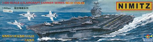 Trumpeter 1/500 USS Nimitz CVN68 Aircraft Carrier (5-in-1)