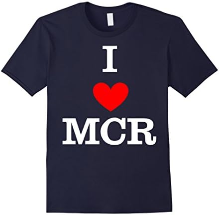 Mens #OneLoveManchester I Love Manchester T-Shirt Medium Navy