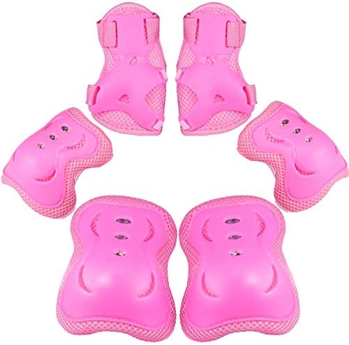 MALOMME Kids Knee Pads, Youth Elbow Pads Wrist Guards Protective Gears Set for Skateboarding Inline Roller Skating Cycling Biking BMX Bicycle Scooters