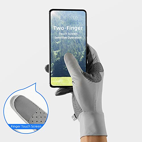 Seektop UV-Schutz-Angelhandschuhe, kühlend, LSF 50+, Sonnenhandschuhe für Herren und Damen, zum Laufen, Wandern, Paddeln… – Bild 5