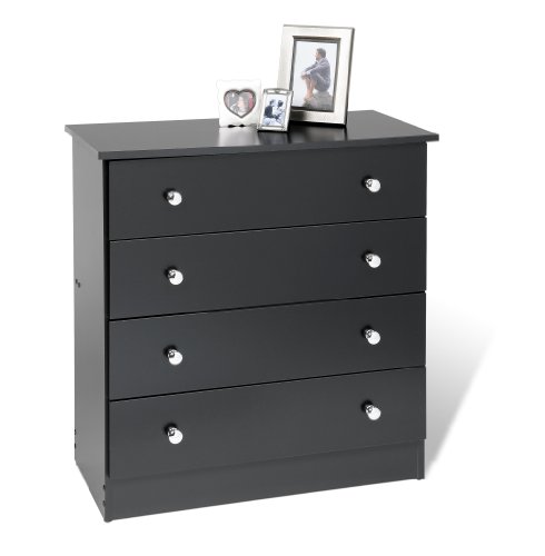 Prepac Black 4-Drawer Chest