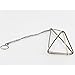 Wall Freestanding Hanging Metal Triangular Shape Tillandsia Air Plant Holder Rack Geometric Himmeli Sculpture Bronze Color (HEIGHT 9.8 inches) No Plants