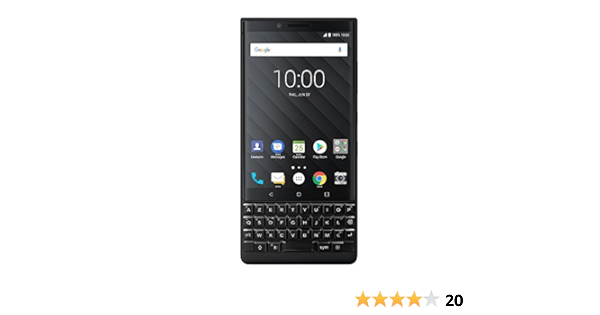 Amazon Com Blackberry Key2 Black Unlocked Bbf100 2 Single Sim Android Smartphone At T T Mobile 4g Lte Black 64gb Us Warranty Electronics