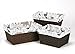 Sweet Jojo Designs 3-Piece Fits Most Basket Liners for Blue Grey and White Woodland Animals Bedding Sets -