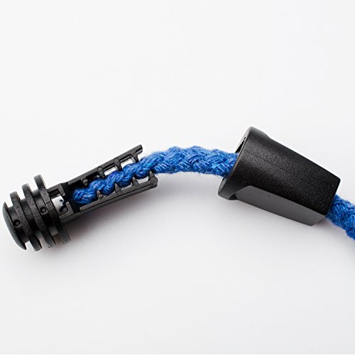 image for DYZD Plastic Zip Clip Buckle Zipper Pulls Cord Rope End Lock Black for