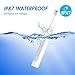 Sonic Electric Toothbrush, NYZ Wireless Rechargeable Sonic Electric Toothbrushes with 3 Modes 2 Soft Bristle Head and Smart Timer IPX7 Waterproof (White)