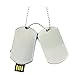 Aneew Metal Pendrive 32GB U Disk Dog Tag Necklace USB Flash Drive Memory