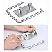 HOMEIDEAS Self Adhesive Toilet Paper Roll Holder brushed nickel Stick On Sticky Tissue Roll Hanger SUS304 Stainless Steel Bathroom Towel Dispenser