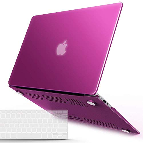 iBenzer MacBook Air 13 Inch Case, Soft Touch Hard Case Shell Cover with Keyboard Cover for Apple MacBook Air 13 A1369 1466 NO Touch ID,Lavender,MMA13VT+1