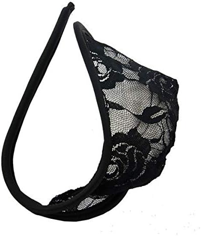 Hanneng Men's C Trousers Invisible T-Back Briefs Lace Underpants