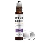 It's All Good Deep Sleep Natural Essential Oil | Pure Natural Therapeutic Grade Aromatherapy for Sleep, Relaxation - Natural Vegan Coconut Oil Blend | 0.3 fl oz