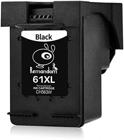 1 Pack Remandom For HP 61xl Remanufactured Ink Cartridge High Yield for HP Envy 4500 5530 5534 5535 HP OfficeJet 4635 4630 2620 HP DeskJet 3000 3050 1000 1010 1512 2540(1 Black)