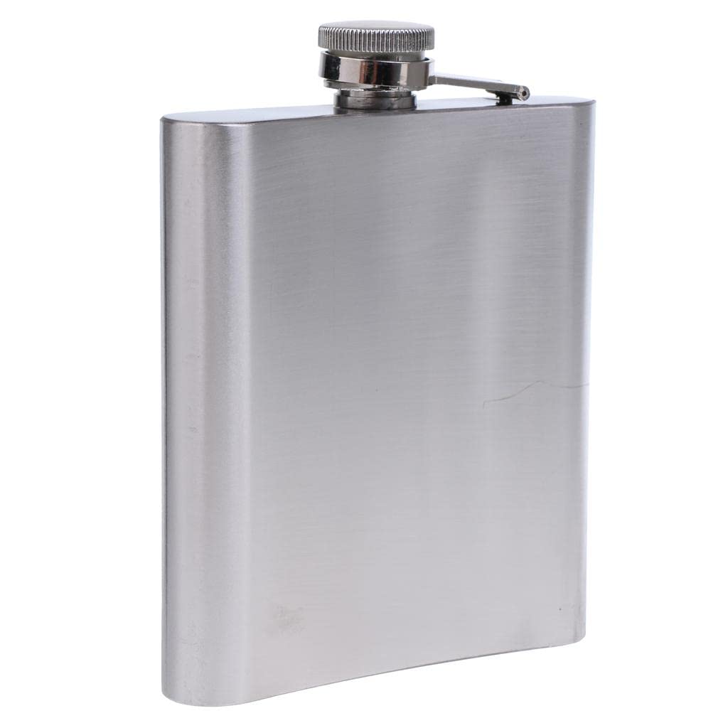 Flask for Liquor - 18oz (500ml) Leak Proof Stainless Steel Pocket Hip Flask for Drinking,Alcohol, Whiskey | Best Gift for Men - Silver